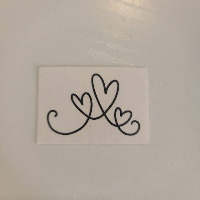 Motherhood 3 Hearts Outline Temporary Tattoo Cute Wrist Tattoo Mother Daughter Feminine Tattoo Mother Son Family Love Temp Tattoo Etsy