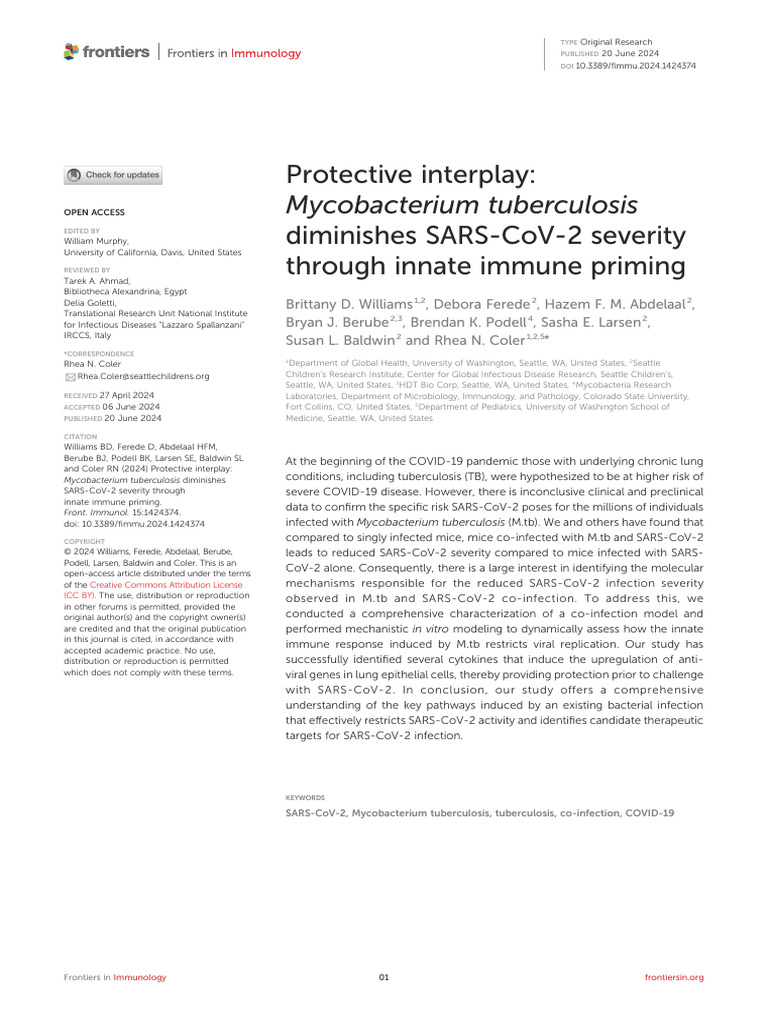 Mycobacterium Tuberculosis And Sars Cov 2 Co Infections The Knowns And Unknowns Sciencedirect Mycobacterium Tuberculosis And Sars Cov 2 Co Infections The Knowns And Unknowns Sciencedirect