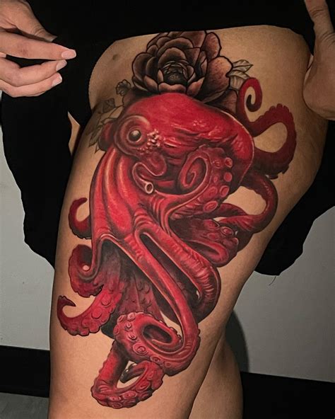Octopus Tattoo Designs On Thigh Octopus Tattoo Designs On Thigh