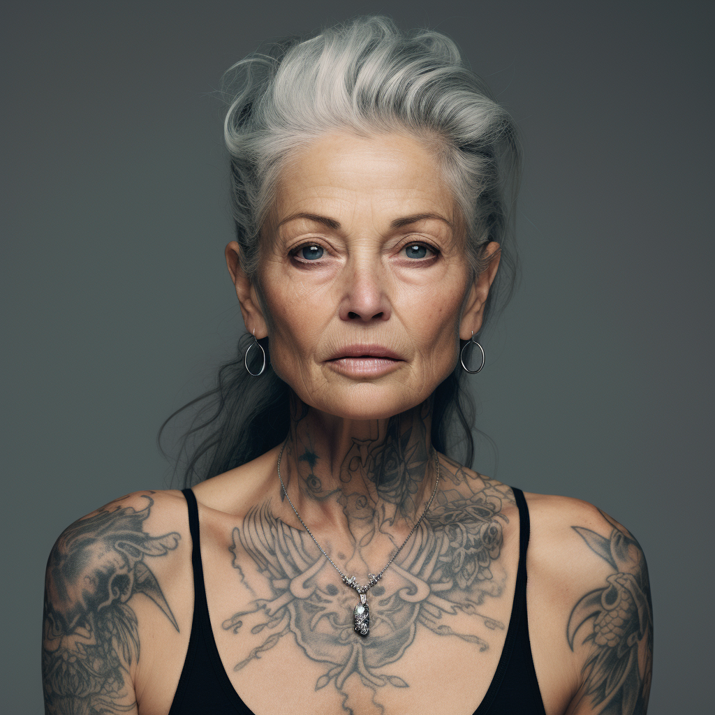 Pin On Older Women With Tattoos