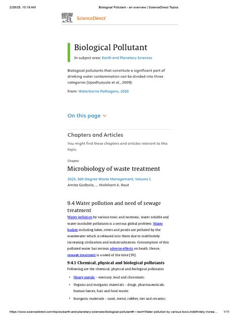 Pollutant Pathway An Overview Sciencedirect Topics Pollutant Pathway An Overview Sciencedirect Topics