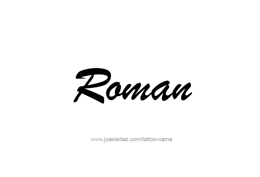 Roman Name Tattoo Ideas Roman Name Tattoo Ideas