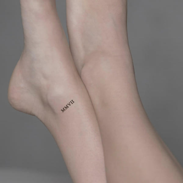 Roman Numerals Tattoos Temporary Tattoos Minink Roman Numerals Tattoos Temporary Tattoos Minink