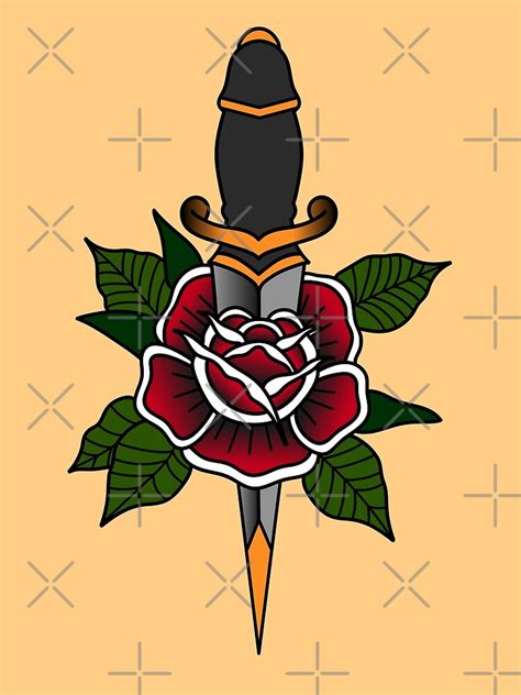 Rose Dagger Poster For Sale By Jennyskadberg Redbubble
