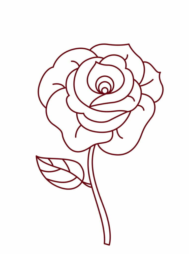 Rose Done In 2024 Roses Drawing Rose Drawing Simple Rose Outline Rose Done In 2024 Roses Drawing Rose Drawing Simple Rose Outline