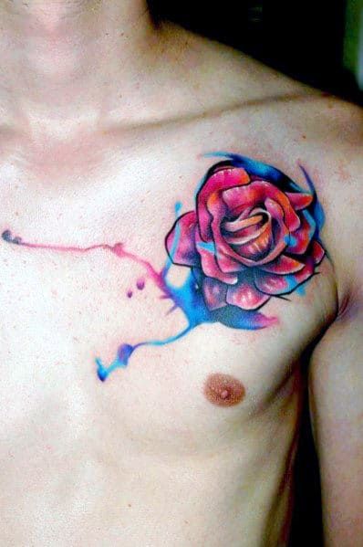 Rose Tattoo Ideas With Unique Floral Elements Rose Tattoos For Men