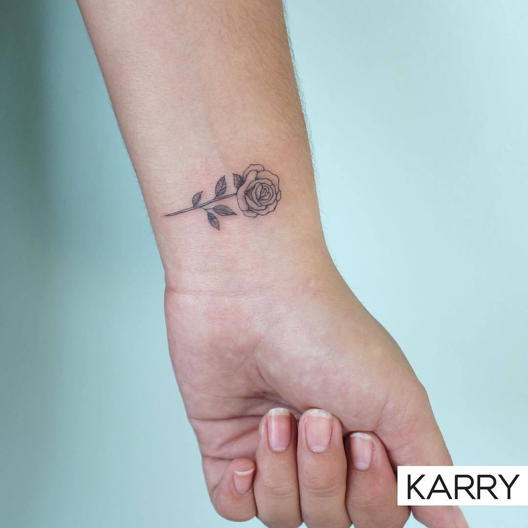Rose Tattoo Wrist