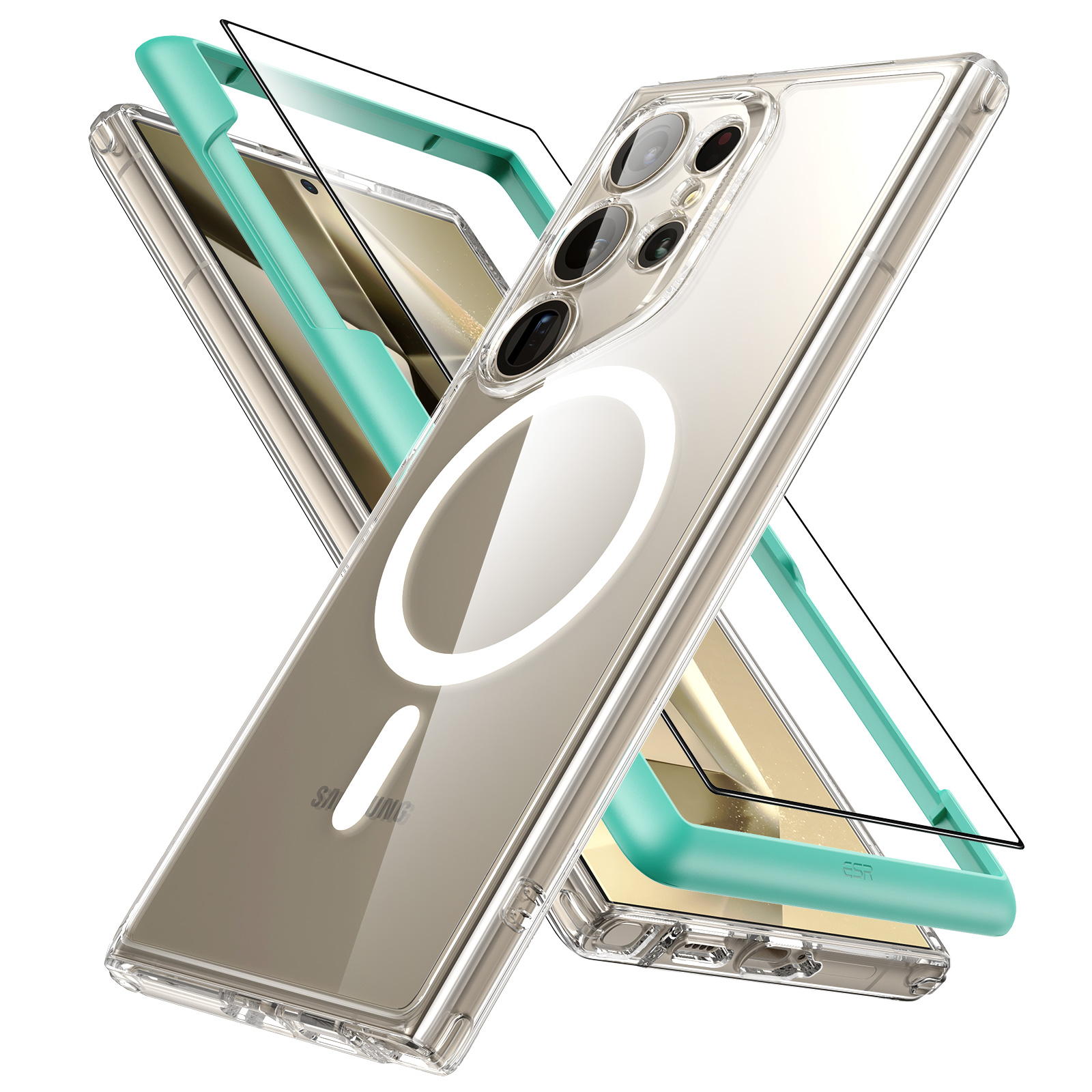 S 24 Ultra Phone Case With Built-In Kickstand And Slim Profile