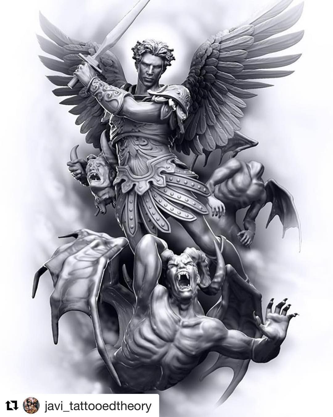 San Miguel Arcangel Tattoo