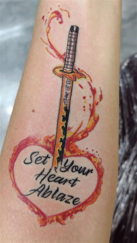 Set Your Heart Ablaze Tattoo