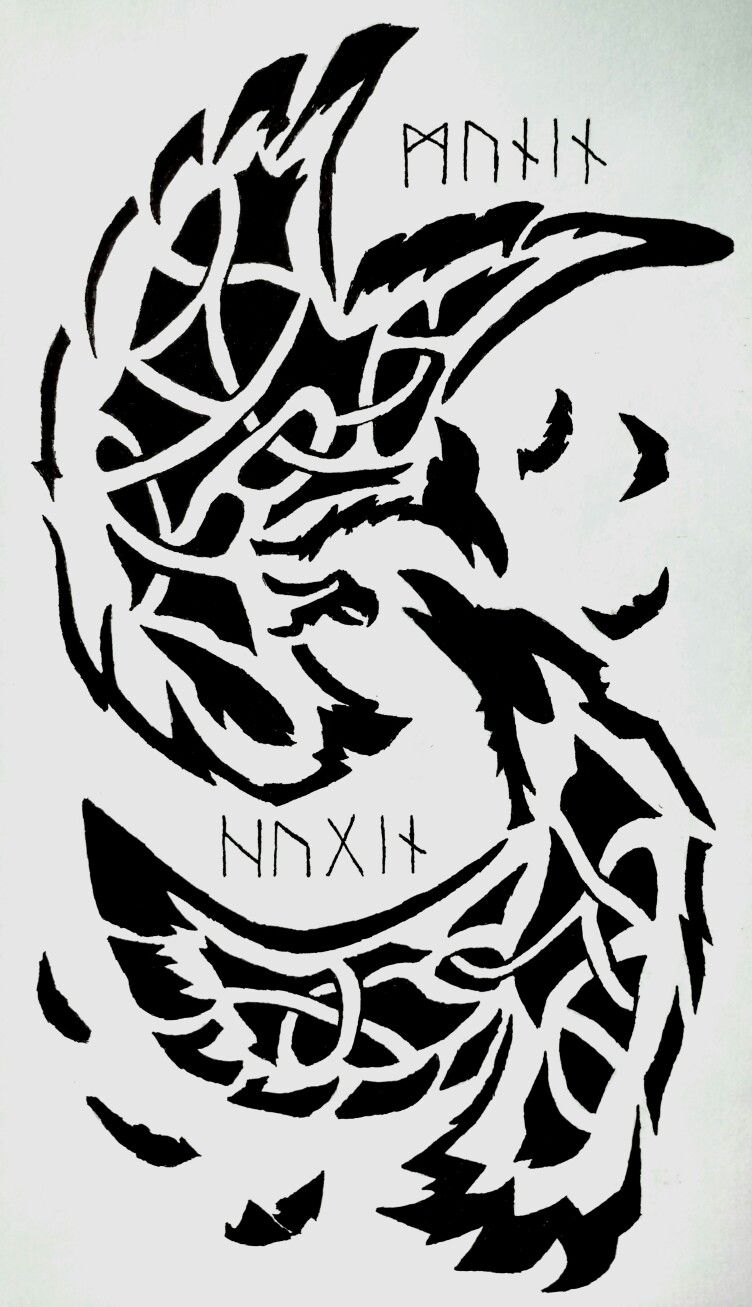 Simple Hugin And Munin Tattoo Mumuhorizon