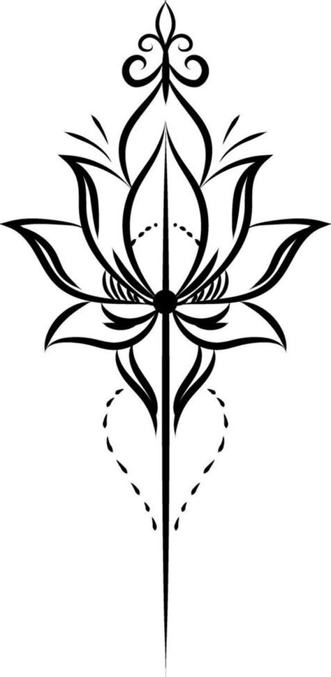 Simple Tribal Flower Tattoo Designs S A V I 5 Sheets Waterproof Simple Tribal Flower Tattoo Designs S A V I 5 Sheets Waterproof