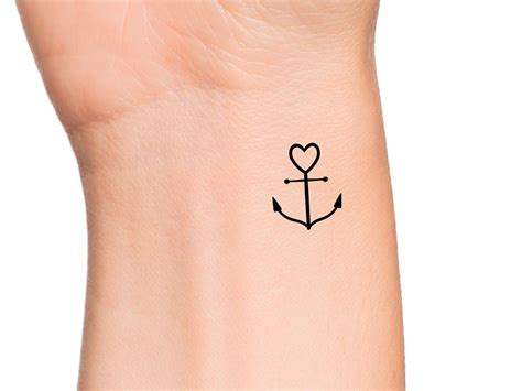 Small Anchor Temporary Tattoo Anchor Tattoo Tiny Anchor Tattoo Wrist Tattoo Ocean Tattoo Beach Tattoo Minimalist Tattoo Tattoo Etsy