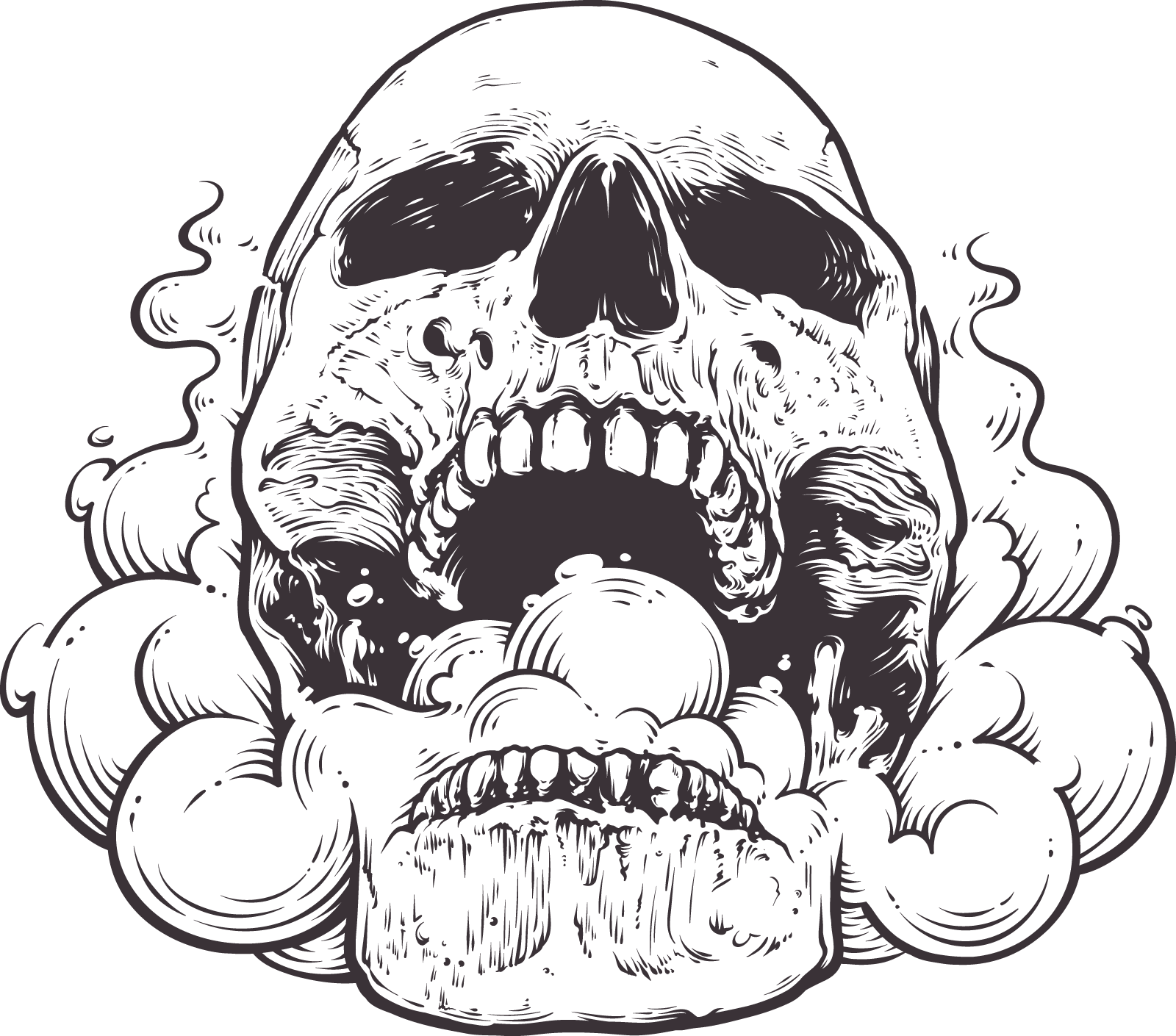 Smoking Skull Artwork Tattoo Smoking Skull Smoking Skull Png