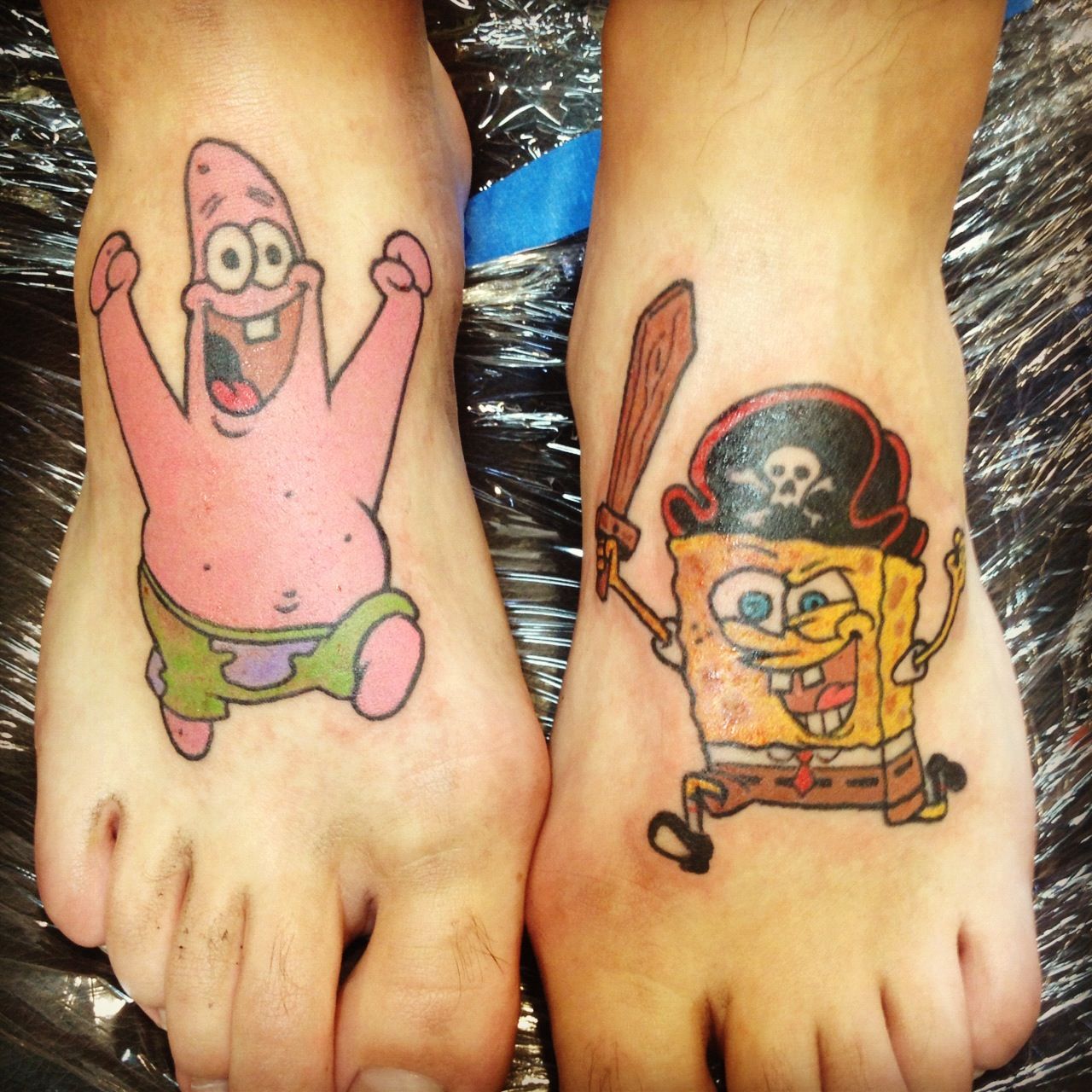 Spongebob And Patrick Tattoos Spongebob And Patrick Tattoos