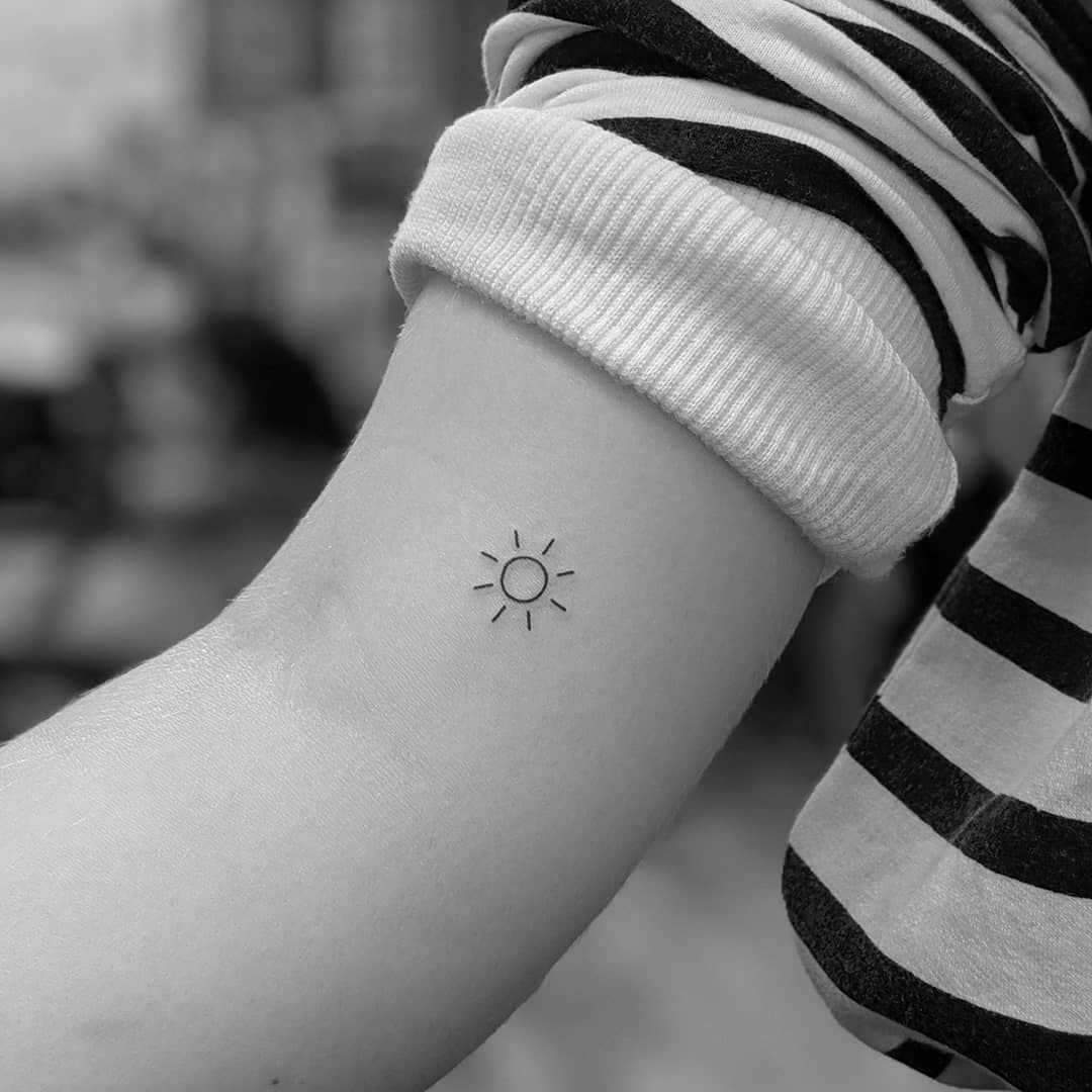 Stephen Doyle Minimal Tattoo On Instagram A Simple Sun For Her Stephen Doyle Minimal Tattoo On Instagram A Simple Sun For Her