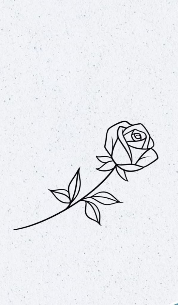 Stunning Simple Rose Tattoo Stencil Design Tatto Mawar Stunning Simple Rose Tattoo Stencil Design Tatto Mawar
