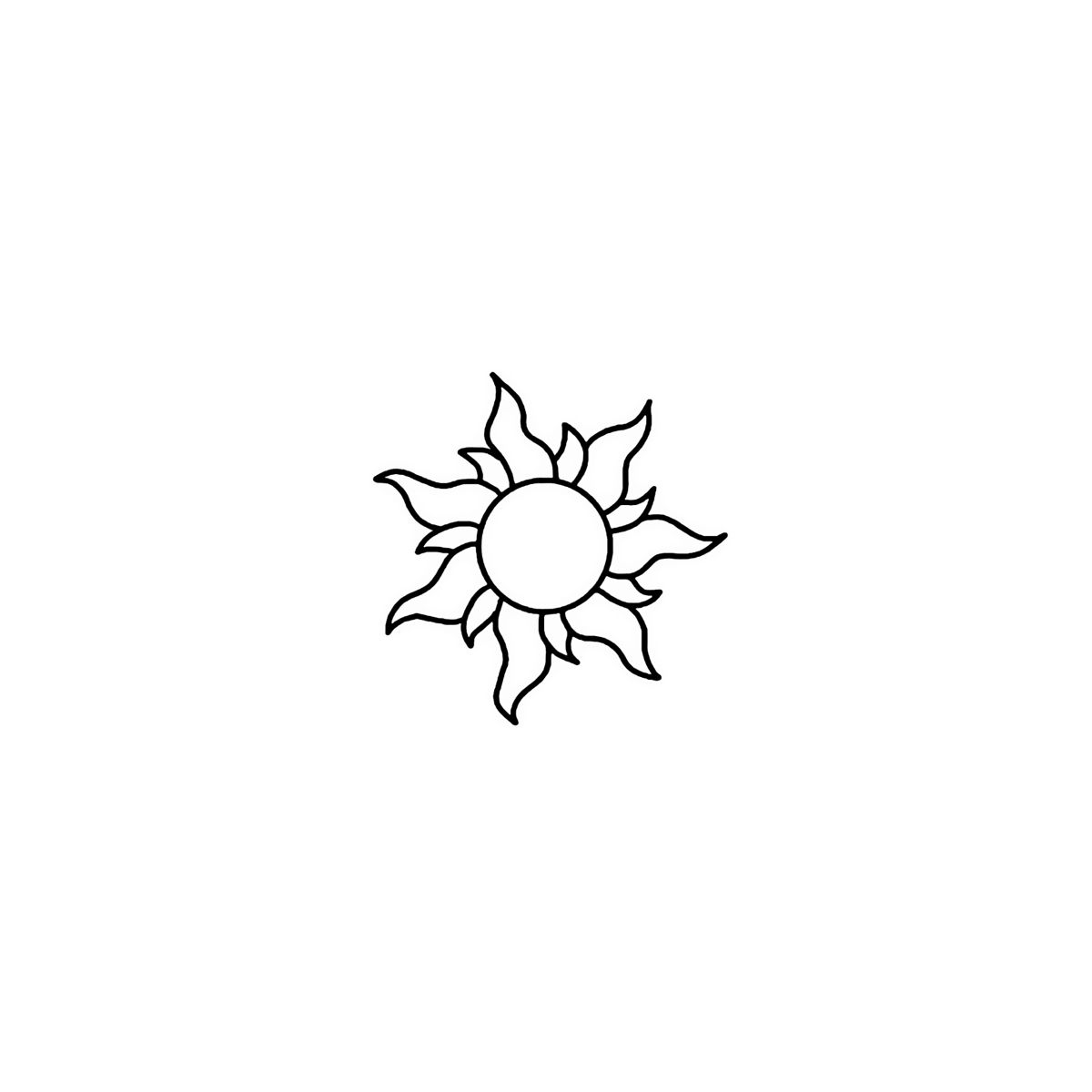 Sun Tattoo Cute