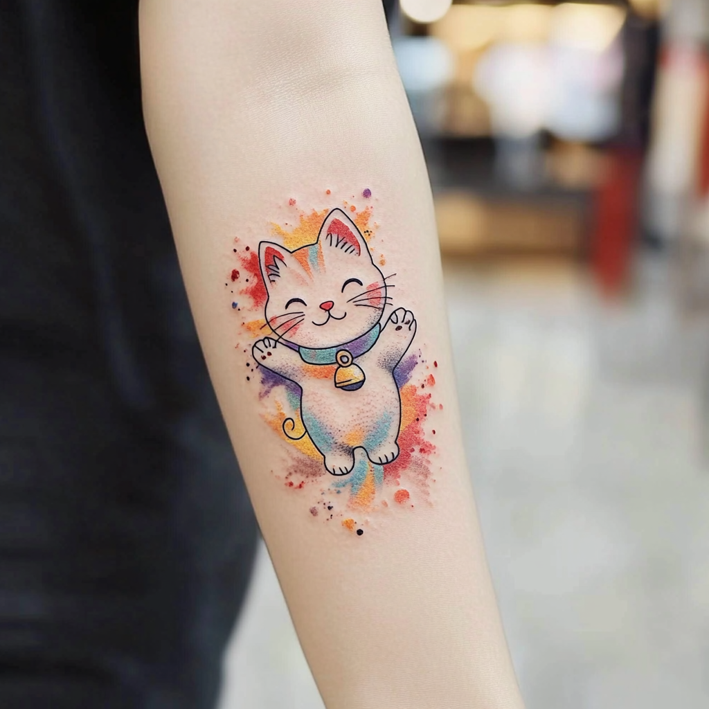 Super Lucky Cat Tattoos Super Lucky Cat Tattoos