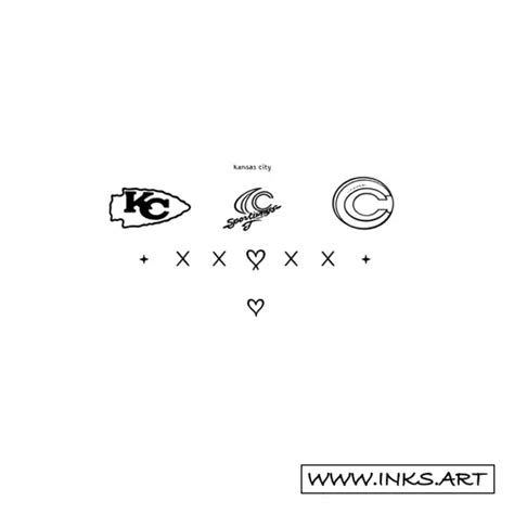 Tattoo Design Kansas City Sports Logos And Heart Style Minimalist