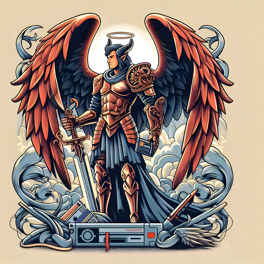 The Celestial Guardian Warrior Concept Art Angel Artwork Fantasy