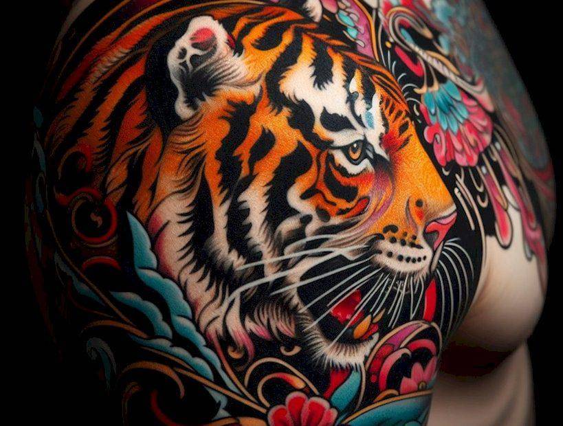 Tiger Tattoo Traditional