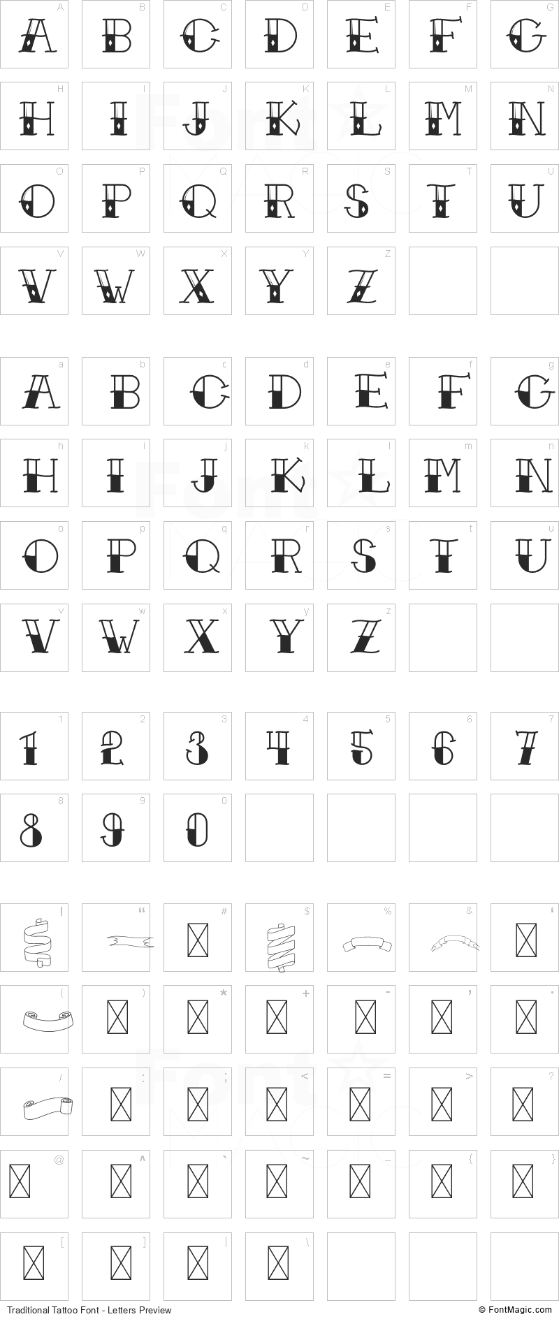Traditional Tattoo Font