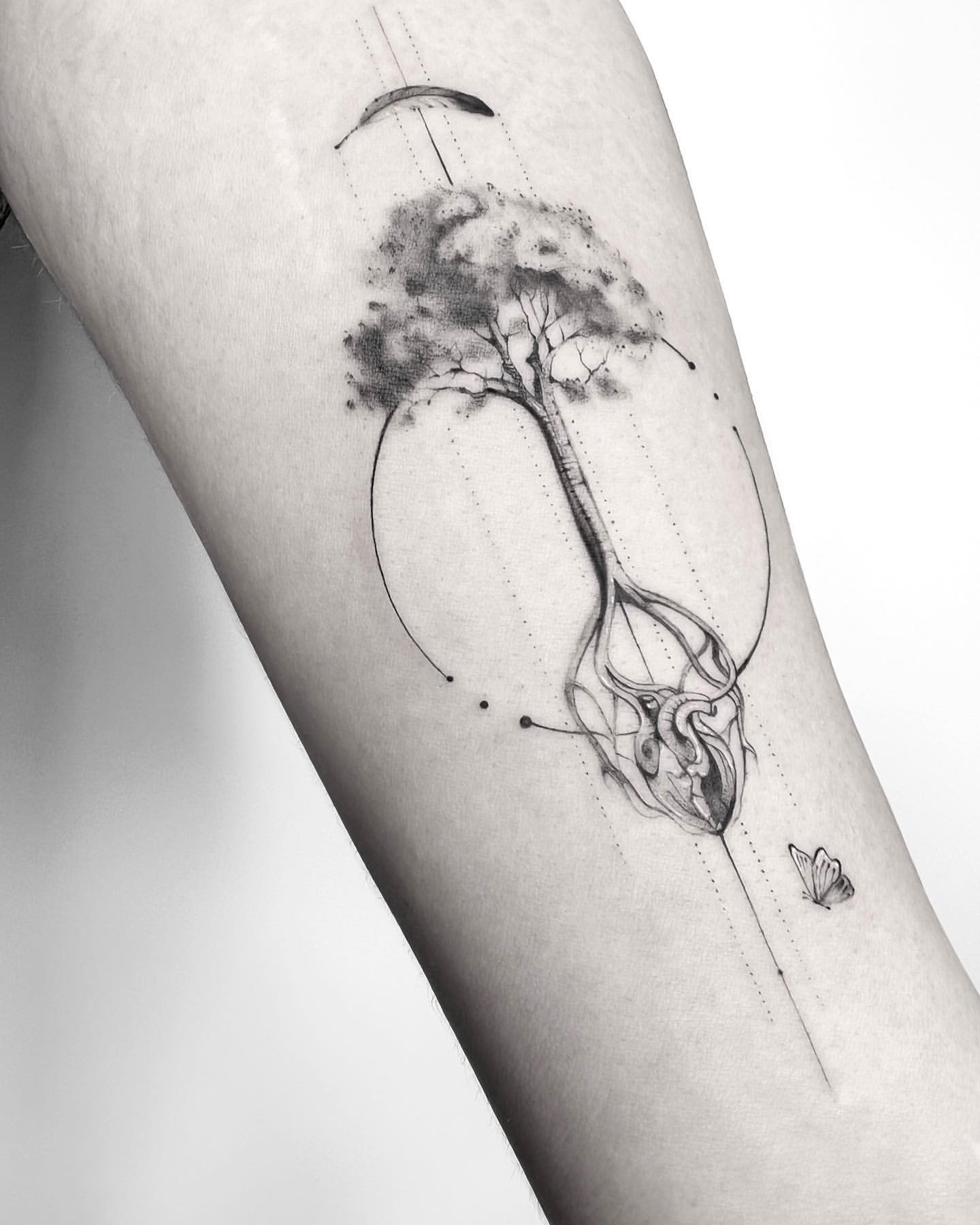 Tree Of Life Design Tattoo