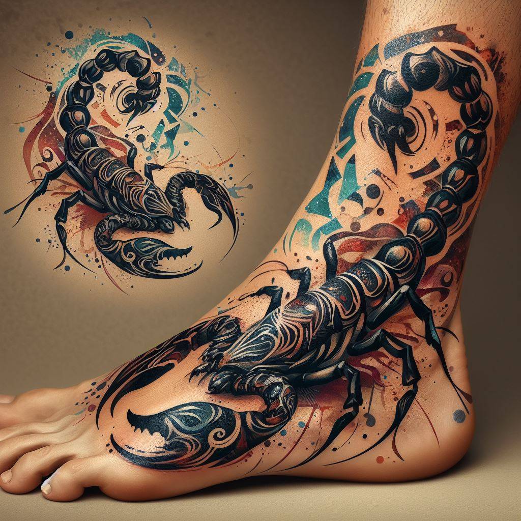 Tribal Scorpion Tattoo Design Tribal Scorpion Tattoo Design