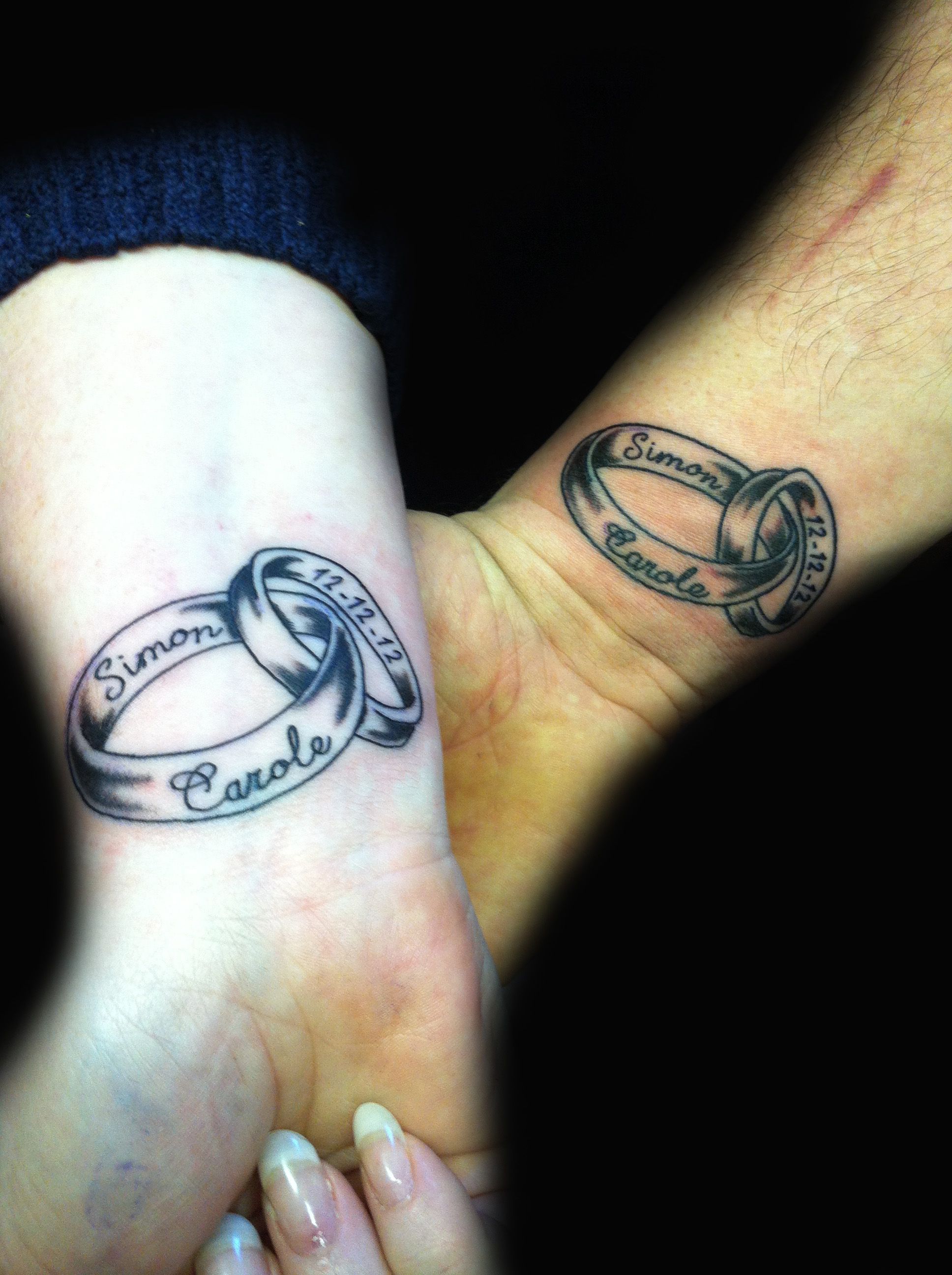 Wedding Band Tattoo Designs