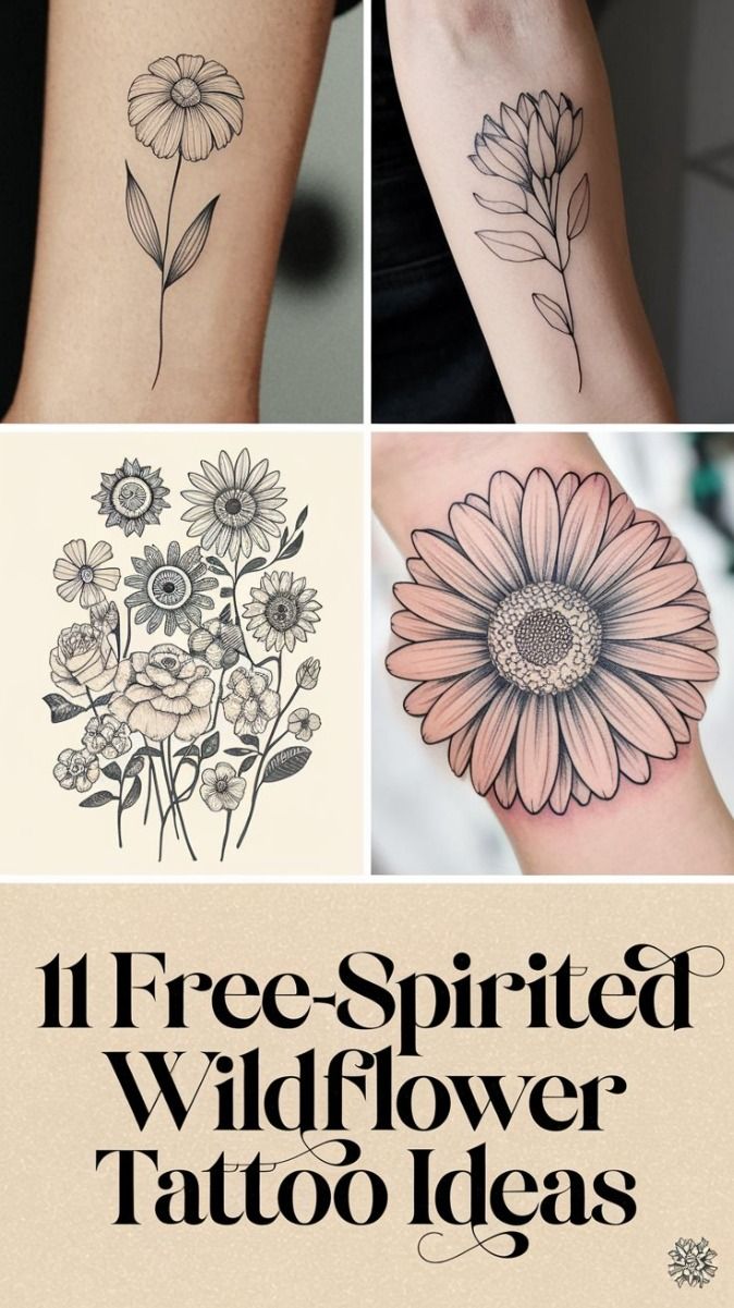 Wildflower Tattoo Ideas For Nature Lovers Wildflower Tattoo Ideas For Nature Lovers
